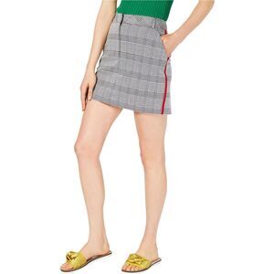 Project 28 Womens Plaid Mini Skirt, Black, NWT